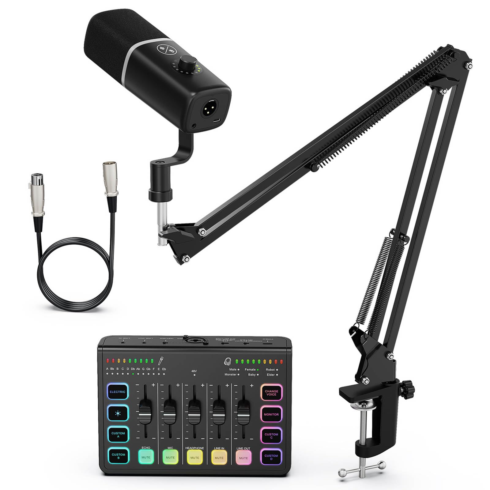 Scheda audio trasportabile a più canali con standard di osservazione diretta di grado da studio per trasmissioni podcast spettacoli dal vivo Link USB