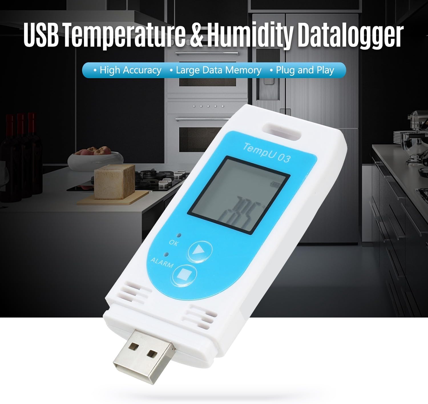 Besuso TempU 03 USB connection for data transfer
