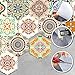 Alwayspon 10 Pcs Hexagon Non-Slip Floor Sticker for Home Decor, Peel and Stick Self-Adhesive Wall Sticker for Living Room Kitchen Bathroom, 7.9x9.1inch