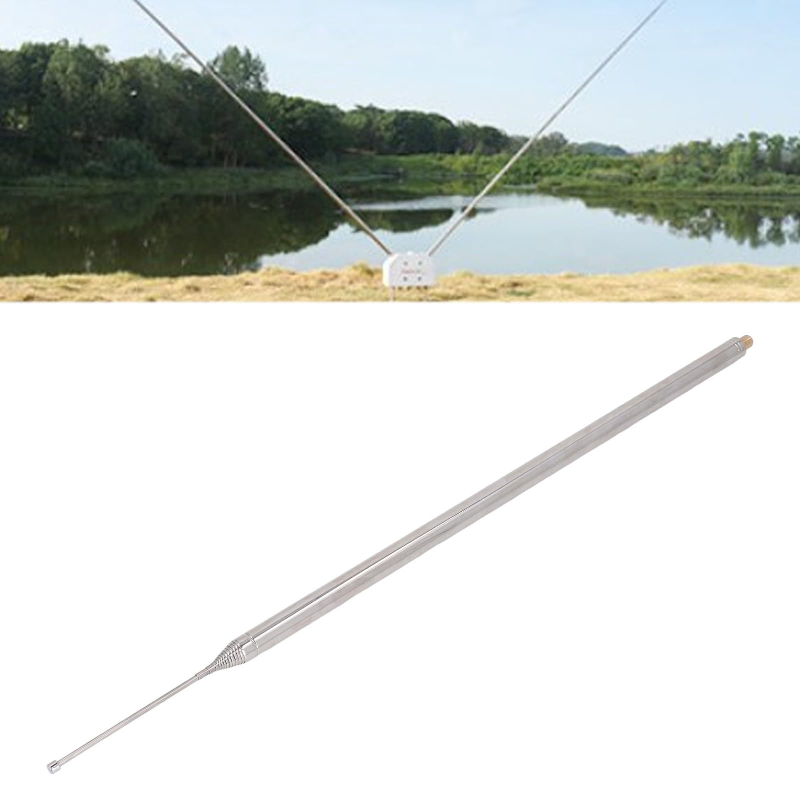 Antena telescópica, Secciones de Antena telescópica, reemplazo de 5.6 Metros de Interfaz M10 Varilla de Acero Inoxidable para Bricolaje