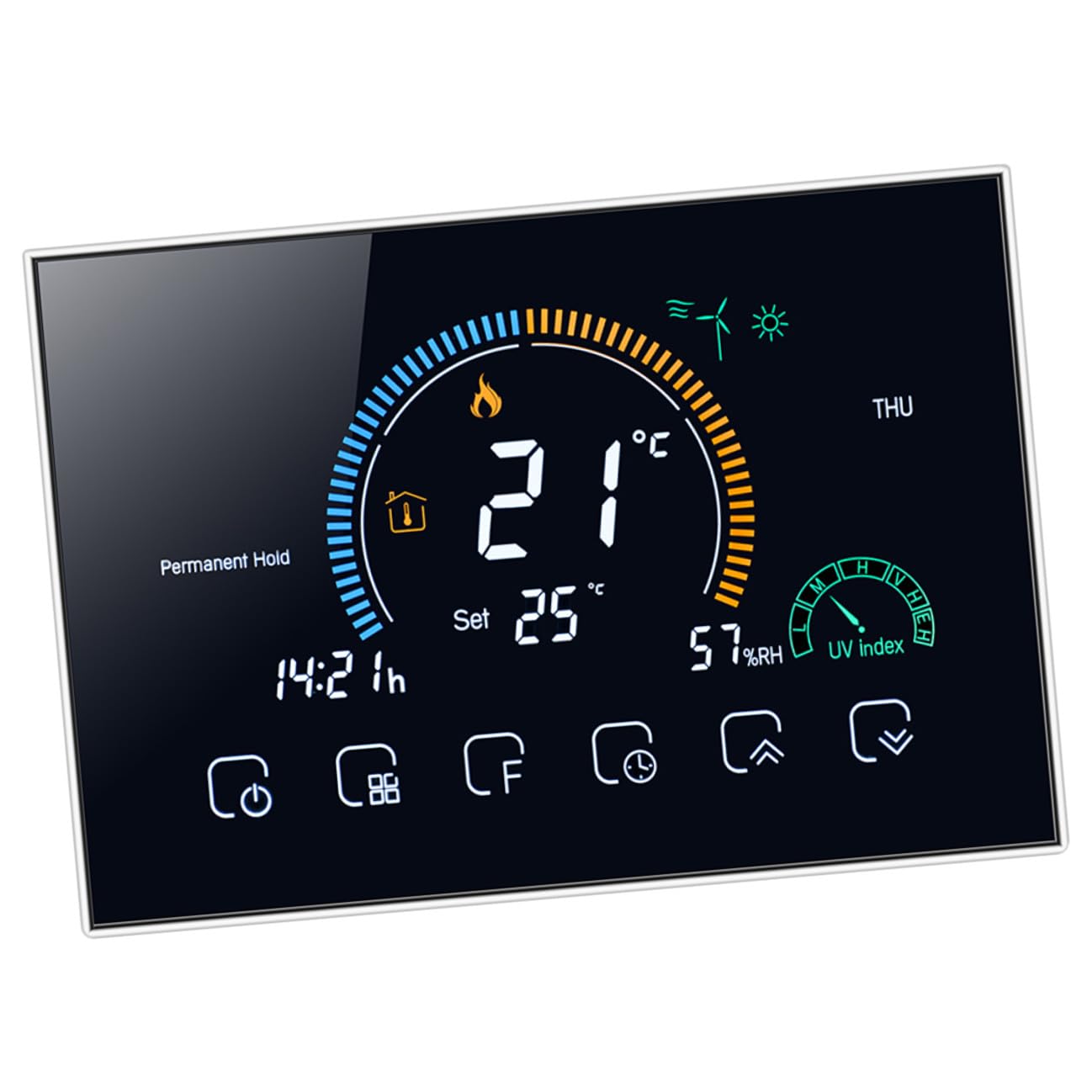 Termostato Inteligente Wifi 240v Control Táctil y Pantalla Lcd