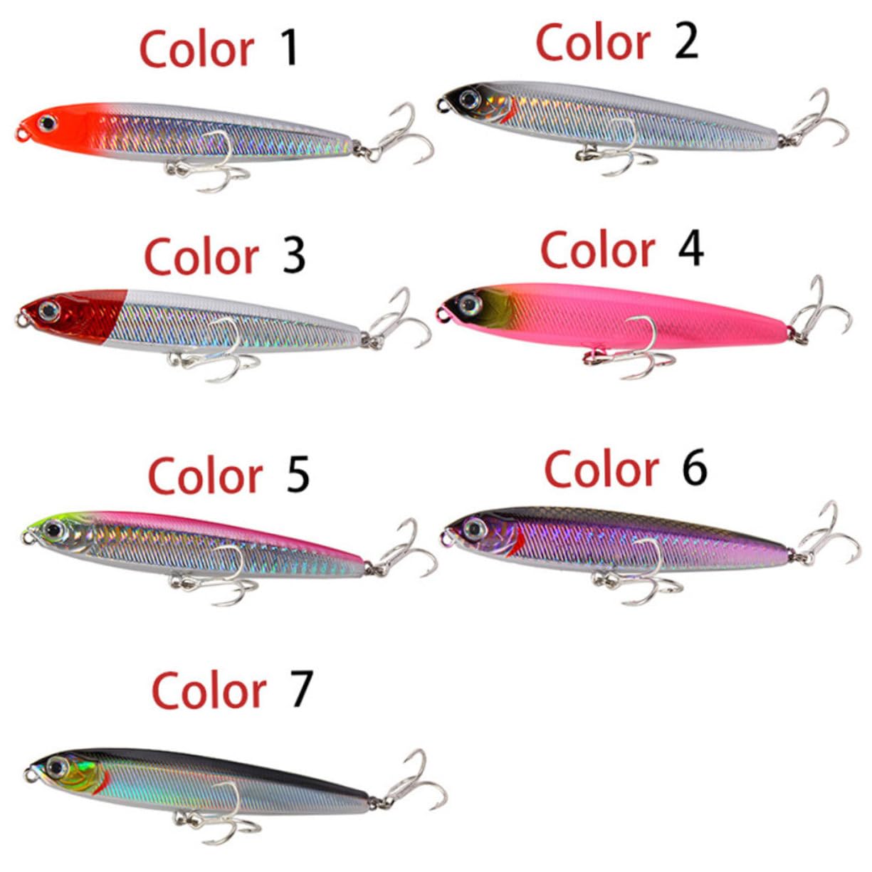 HONMEET 4stcke Fake Fishing Lures Fr S Und Bunte Kunstkder Silber Und  Hochwertige Angelkder Fr Outdoor-aktivitten : Amazon.de: Sport & Freizeit