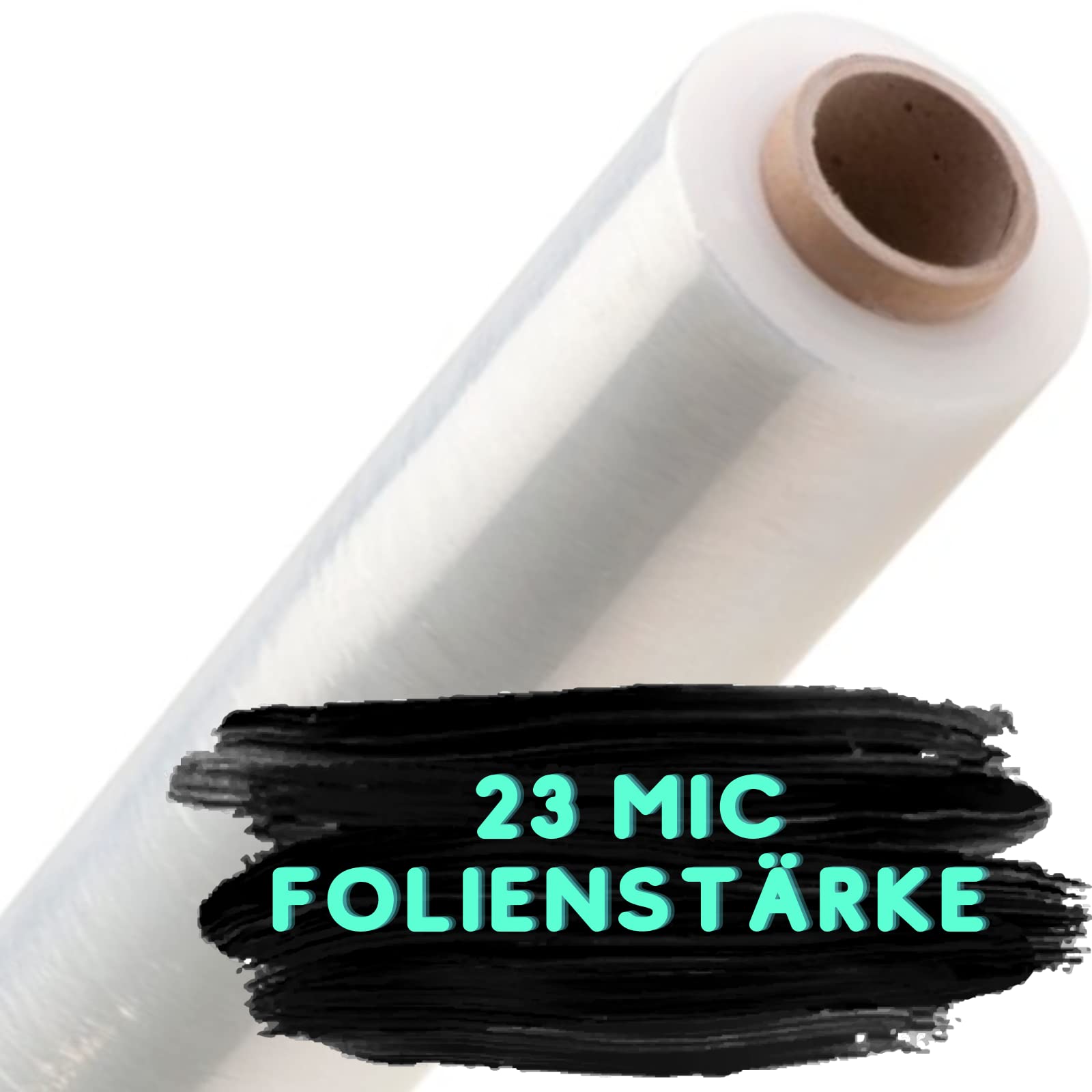 4 rolki folii stretch przezroczysta folia do mebli 23my rolki 500 mm szerokość 300 m długość folia do palet folia ręczna folia do przewijania folia do pakowania folia do przeprowadzki