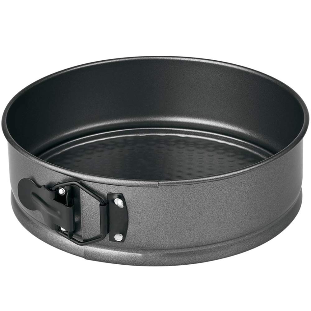 MGE - Stampo da Forno Rotondo - Stampo per Torta e Pan di Spagna con Fondo Removibile - Stampo per Torta con Fondo e Chiusura - Doppio Strato Antiaderente - Set di 3 Stampi - Diametro 22, 24 e 26 cm