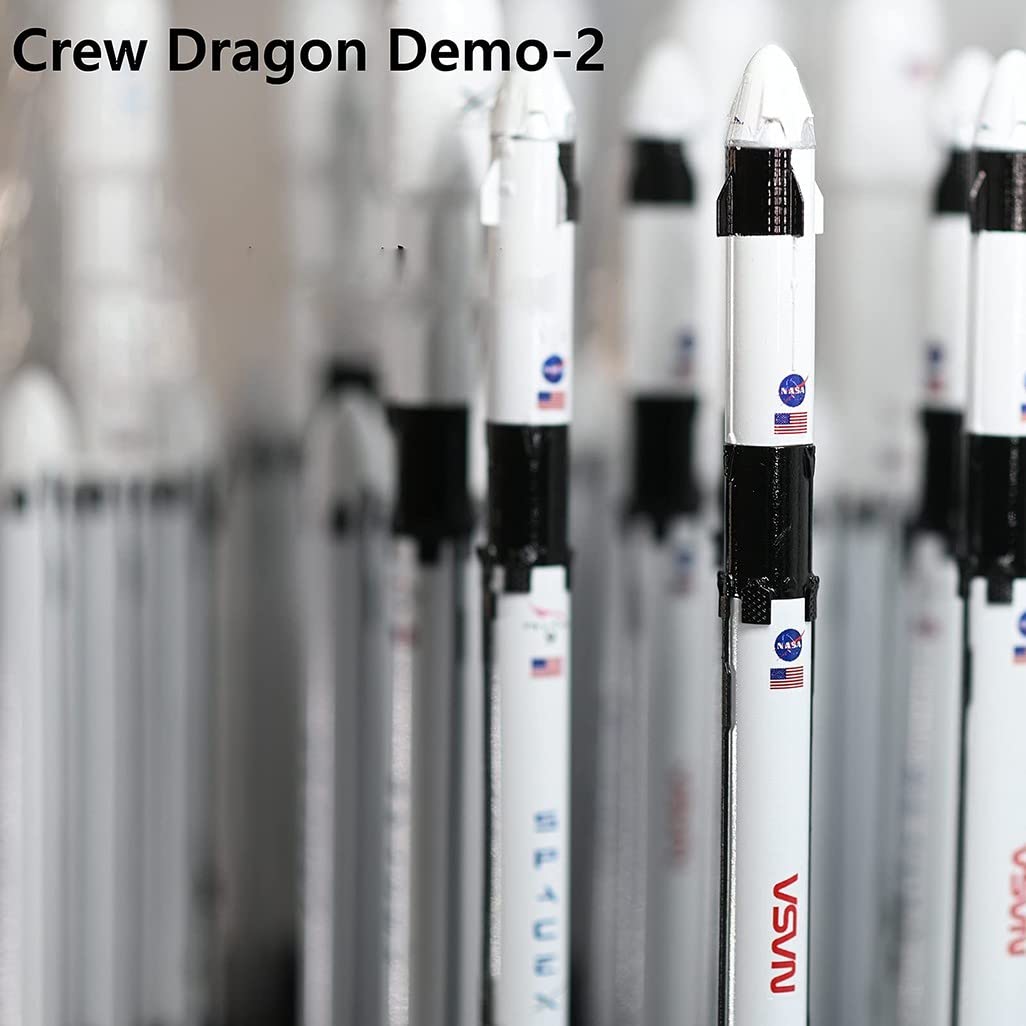 Modello Razzo Spaziale Falcon 9 con Equipaggio del Drago 1:233, Starship Rocket Modello,Un Grande Regalo per Gli Appassionati Aerospaziale