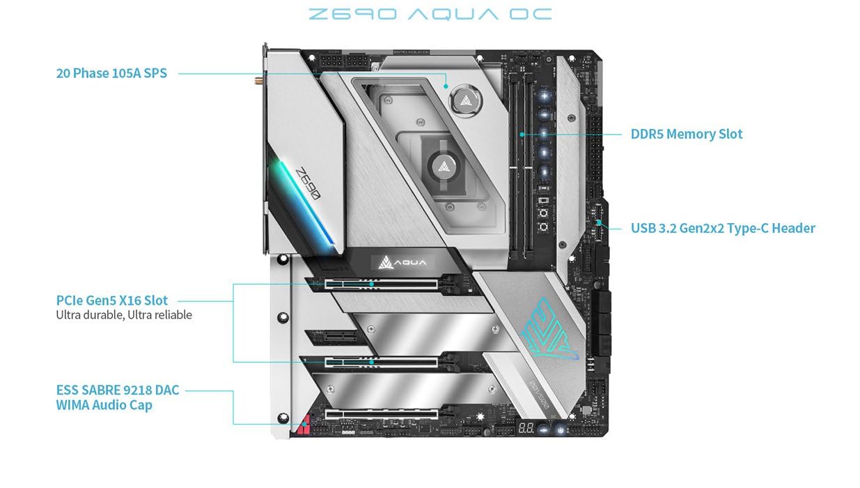 マザーボード Z690 AQUA OC [Extended ATX] Amazon | ASRock マザーボード Z690 AQUA Intel Z690 シリーズ