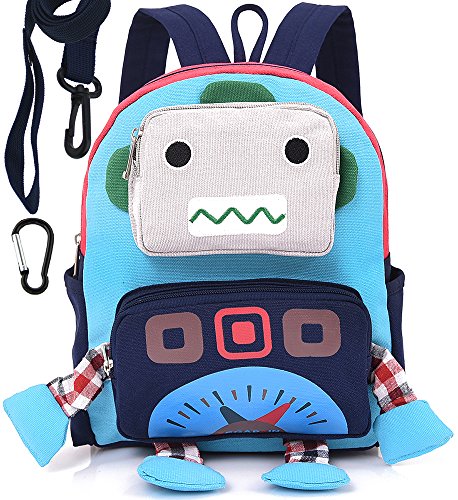 Small Toddler Kid Backpack Strap Robot Baby School Preschool Bag Zoo Neutral