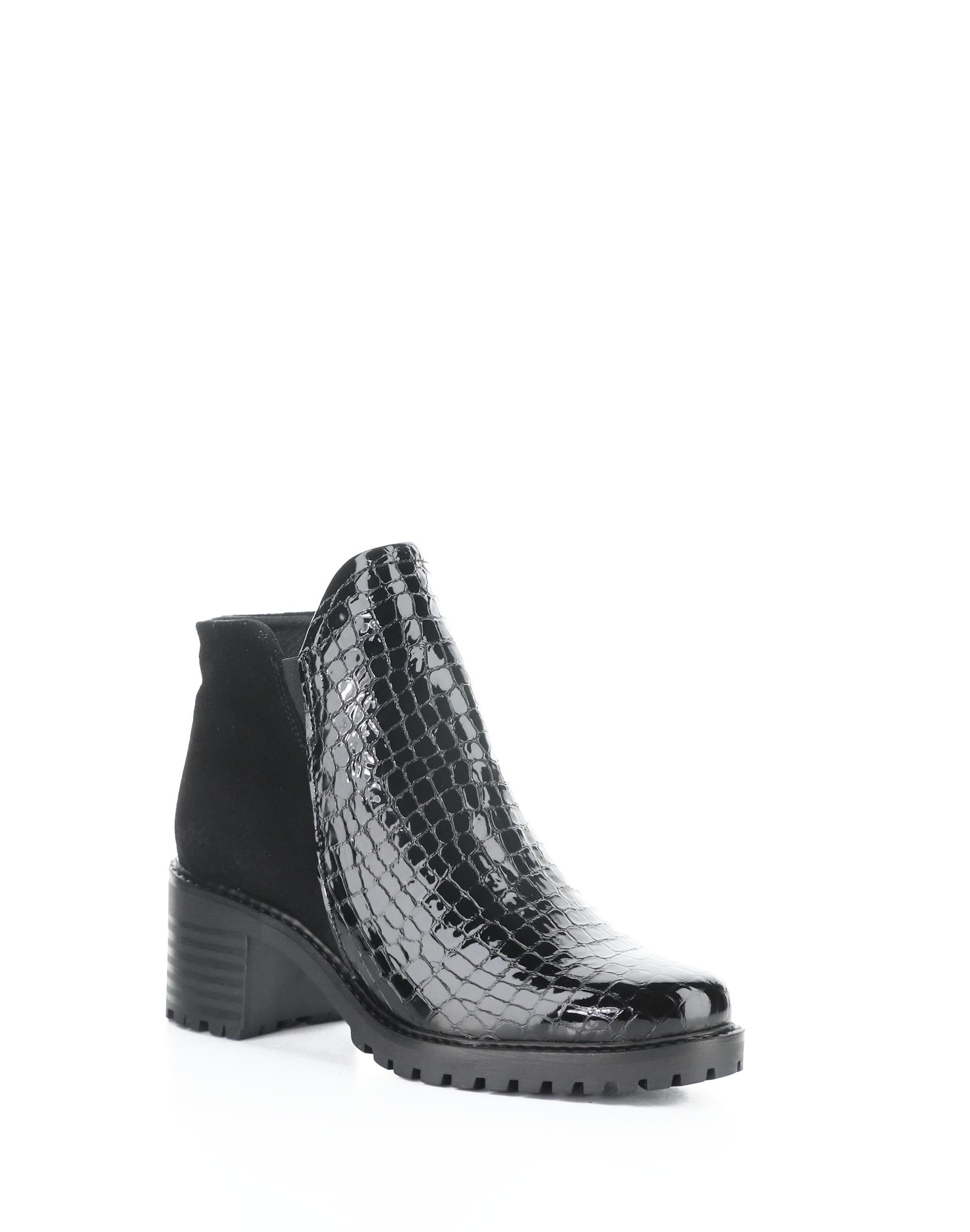 Bos Co Crocco Print Suede Side Zip Boot - Inara