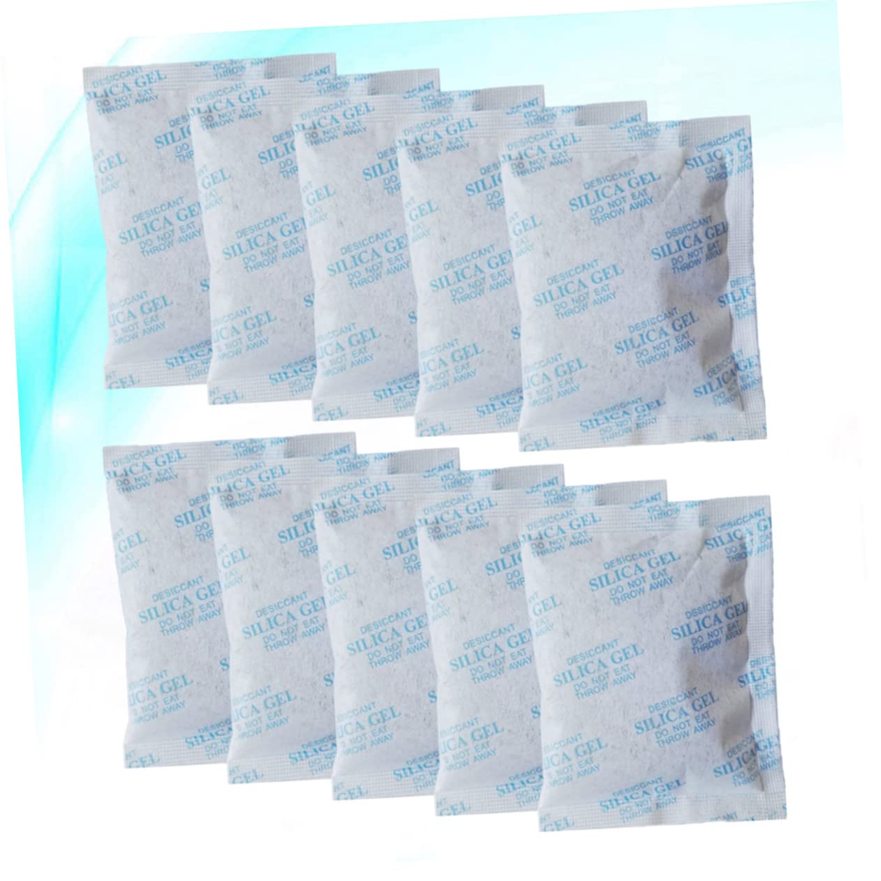ULTECHNOVO Déshumidificateur Réutilisable 100 Pcs, Sachets de Gel de Silice Bleu en Non-tissé, Absorption D'humidité pour Tiroir et Armoire
