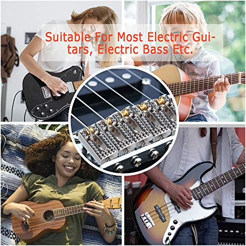 Pont de guitare électrique 6 Pcs avec 2 Pcs clefs à molette, Selles de Pont de Guitare Remplacement Pièces détachées… - Les Beatles, Paul McCartney, John Lennon, RIngo Starr, George Harrison Pont de guitare électrique 6 Pcs avec 2 Pcs clefs à molette, Selles de Pont de Guitare Remplacement Pièces détachées… – Image 6