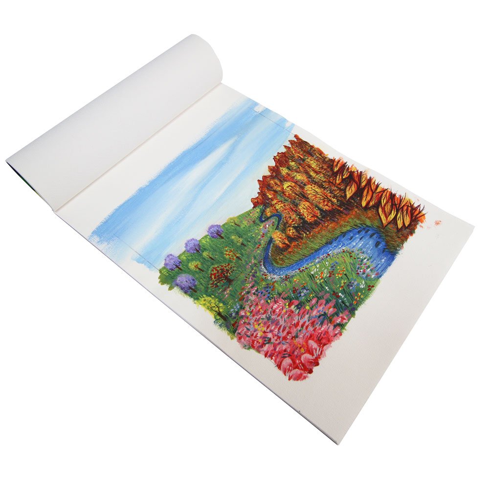 Mont Marte Canvas Pad - 280 GSM, 10 Sheets, A3 (White) 3