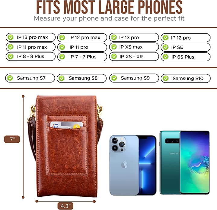 Classico Small Crossbody Phone Purse for Women - Crossbody Bag Wallet for Phone, Cards, Accessories2