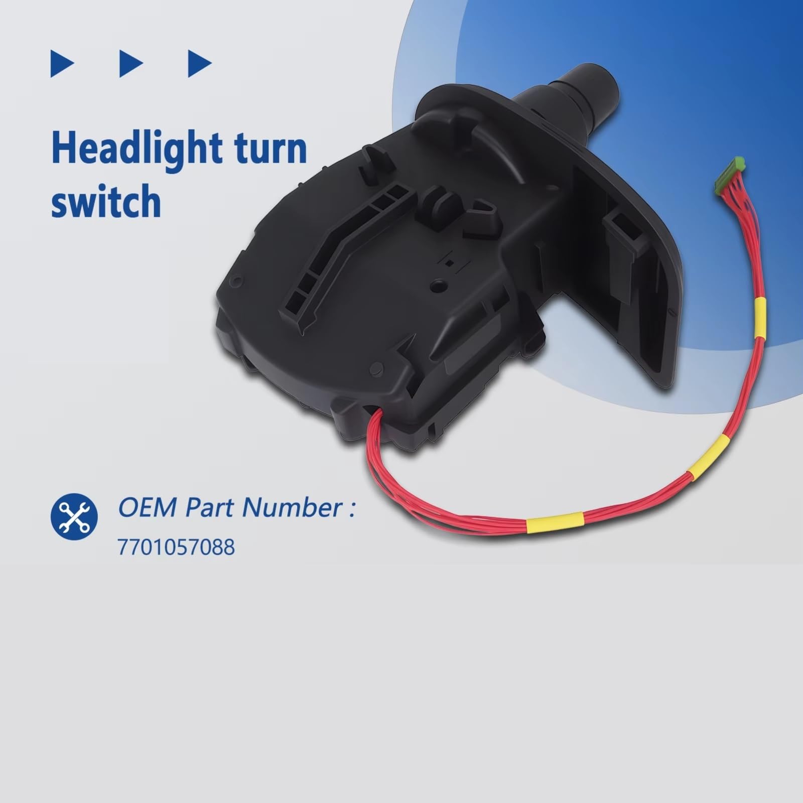 Commutateur tige direction Compatible Avec Clio III 2005-2025 Pour Kangoo 2008-2025 7701057088 8201590638 7701057090 Interrupteur De Phare Indicateur De Direction Tige