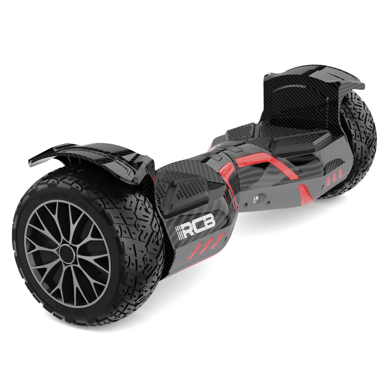 RCB 8,5 Zoll Offroad Hoverboard – All-Terrain Hover Boards mit LED-Beleuchtung, 4Ah starker Akku, Dual Motor, Self Balance Scooter für Kinder, Jugendliche & Erwachsene