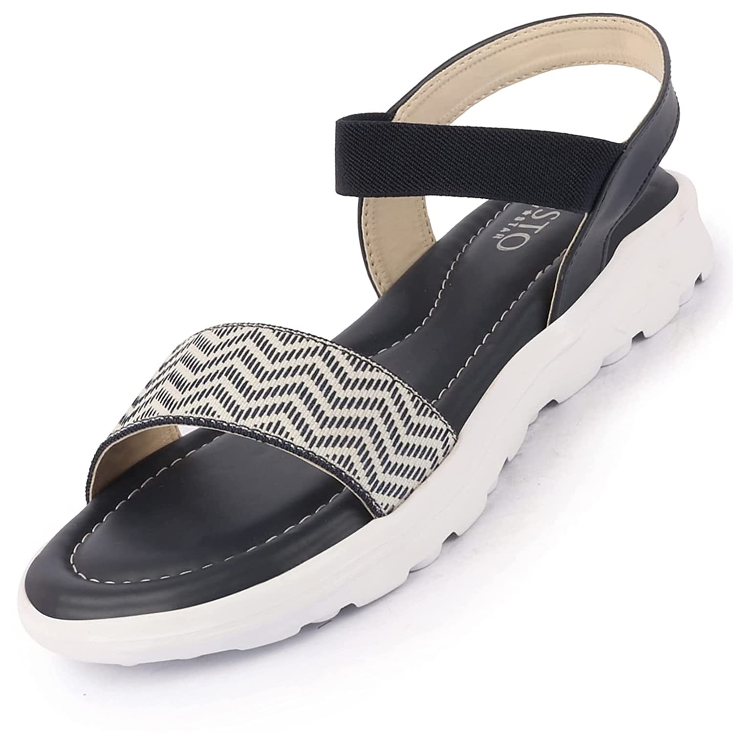 FAUSTO FST KI-8859 BLUE-39 Womens Blue Open Toe Fashion Stylish Day Long Comfort Slip On Wedges Sandals (6 UK) (B0BFD9WNGH) Amazon Price History, Amazon Price Tracker