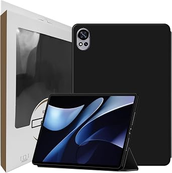 zZjoOoj Silicone Case for Huawei MatePad 12X 2024 12 Inch, Lightweight Protective Case with Stand Function and Auto Sleep/Wake Function, Black