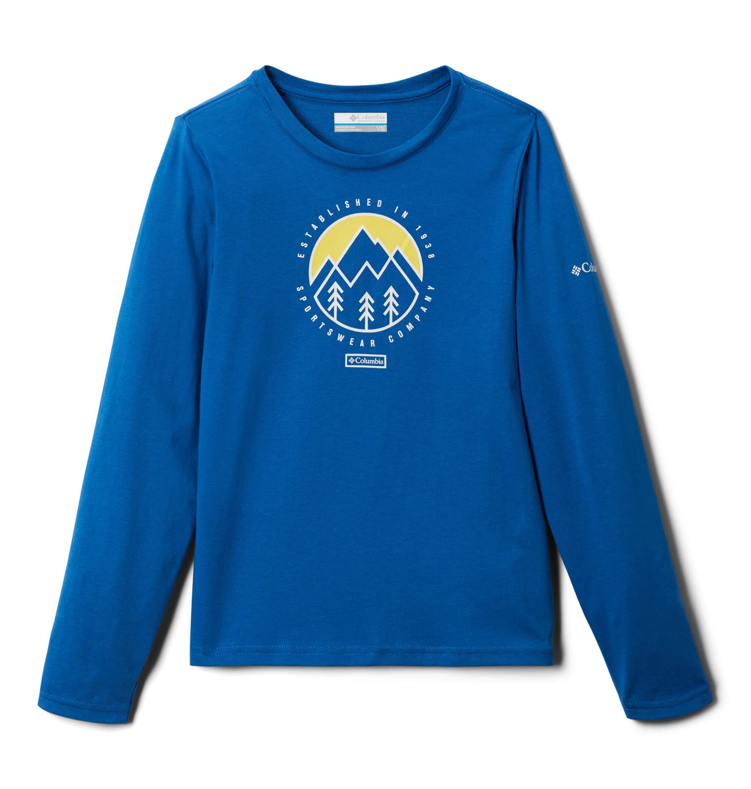 Columbia Dobson Pass LS Graphic Tee Maglietta da Escursionismo Bambini e Ragazzi