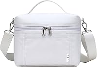 Vista 27 de NOL Natural Organic Lifestyle Bolsas de almuerzo aisladas para mujeres Bolsa refrigeradora Nailon ligero impermeable Lonchera para el trabajo