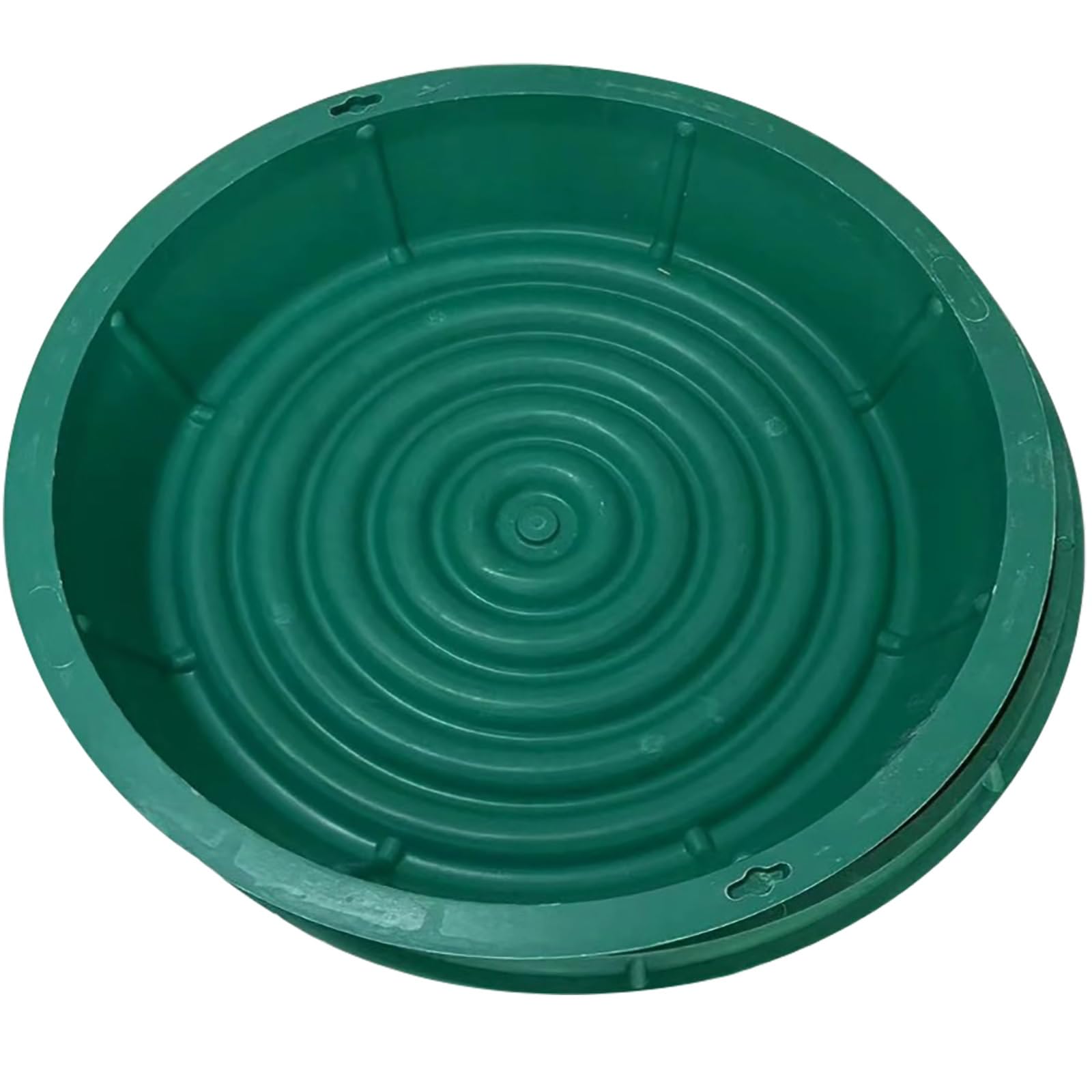 FCXWEVR Decorative Round Resin Manhole Cover with Frame Portable Inspection Lid for Lawn Drainage 60cm/23.6in Durable & Stylish Garden Accessory
