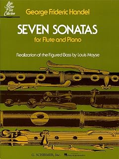 Seven Sonatas for Flute & Piano | Sheet Music Book by George Frideric Handel | Baroque Flute Solo Collection for Intermediate Students and Teachers | Classical Performance Repertoire