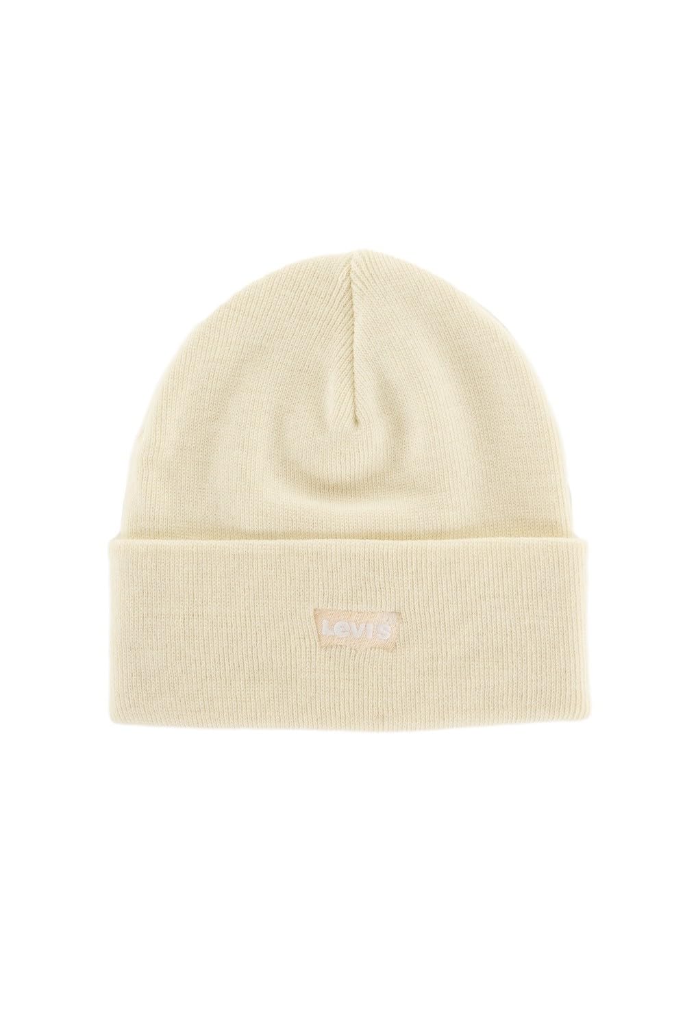Levi's Women's Regular White Slouchy Tonal Batwing Beanie