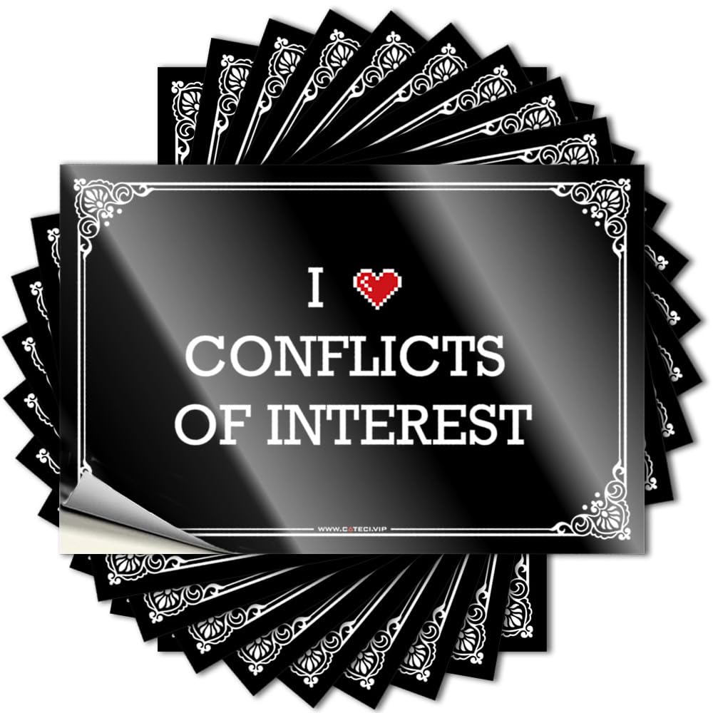Room Stuff Decal - Crazy Christmas Bottle I Love Conflicts of Interest(6X9CM)