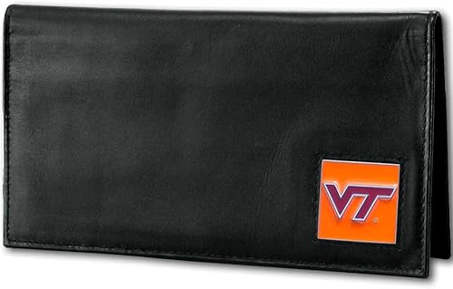 NCAA Virginia Tech Hokies Deluxe - Funda de piel para chequera