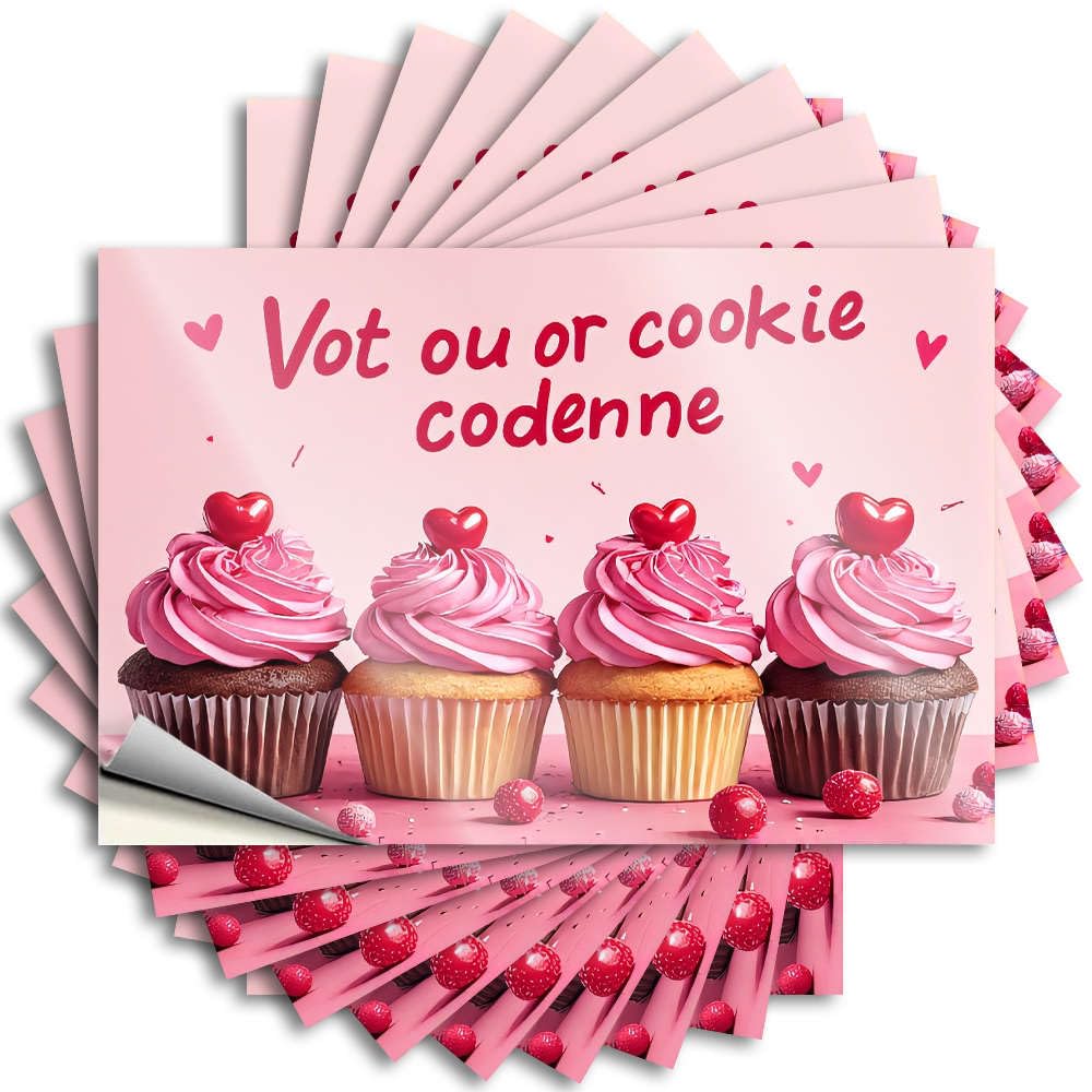 Decal Stuff Narrow Western Window Vote for The Codenine Cookie! - Scratch Resistant Stickers(8X12CM)