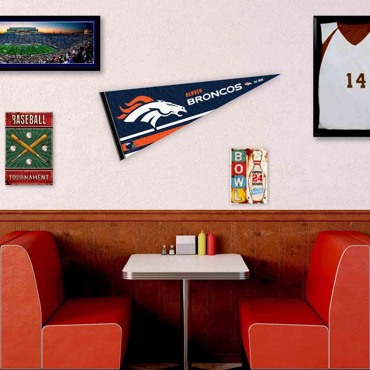 Denver Broncos Pennant Banner Flag - Image 3