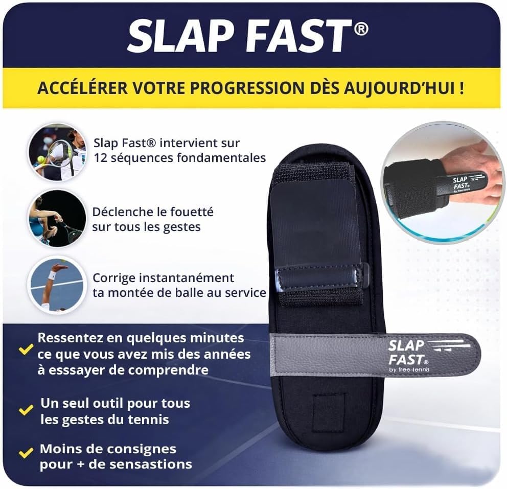 Pack Outils 1 (fingertoss,gripcontrol,Slap Fast) Équipement d'Entraînement de Tennis pour Adulte Adolescent Joueur Débutant | Accessoires d’Auto-entraînement au Tennis |Tennis Trainer