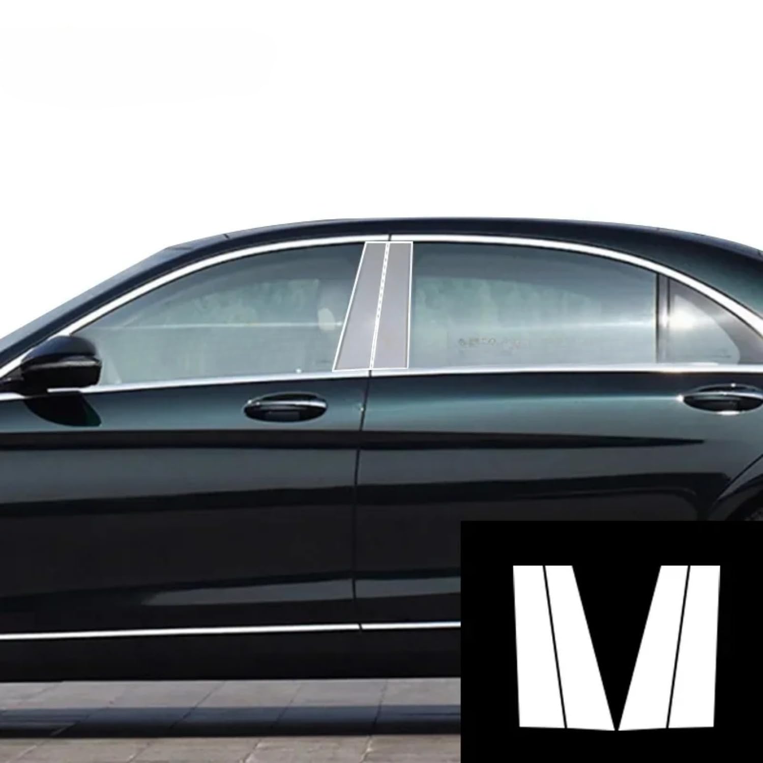 Pellicola protettiva in PPF per carrozzeria auto, in PPF, trasparente, per Mercedes Benz Classe S W222 16-2020 (trasparente)