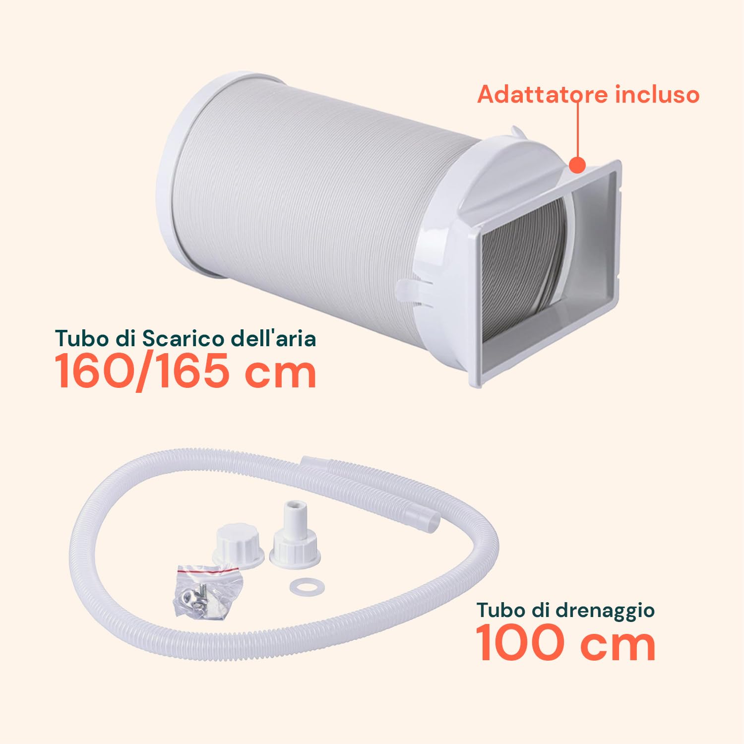 Avilia Condizionatore Portatile 9000 BTU 3 in 1 – Deumidificatore, Raffreddatore e ventilatore | Climatizzatore senza unità esterna per casa e ufficio