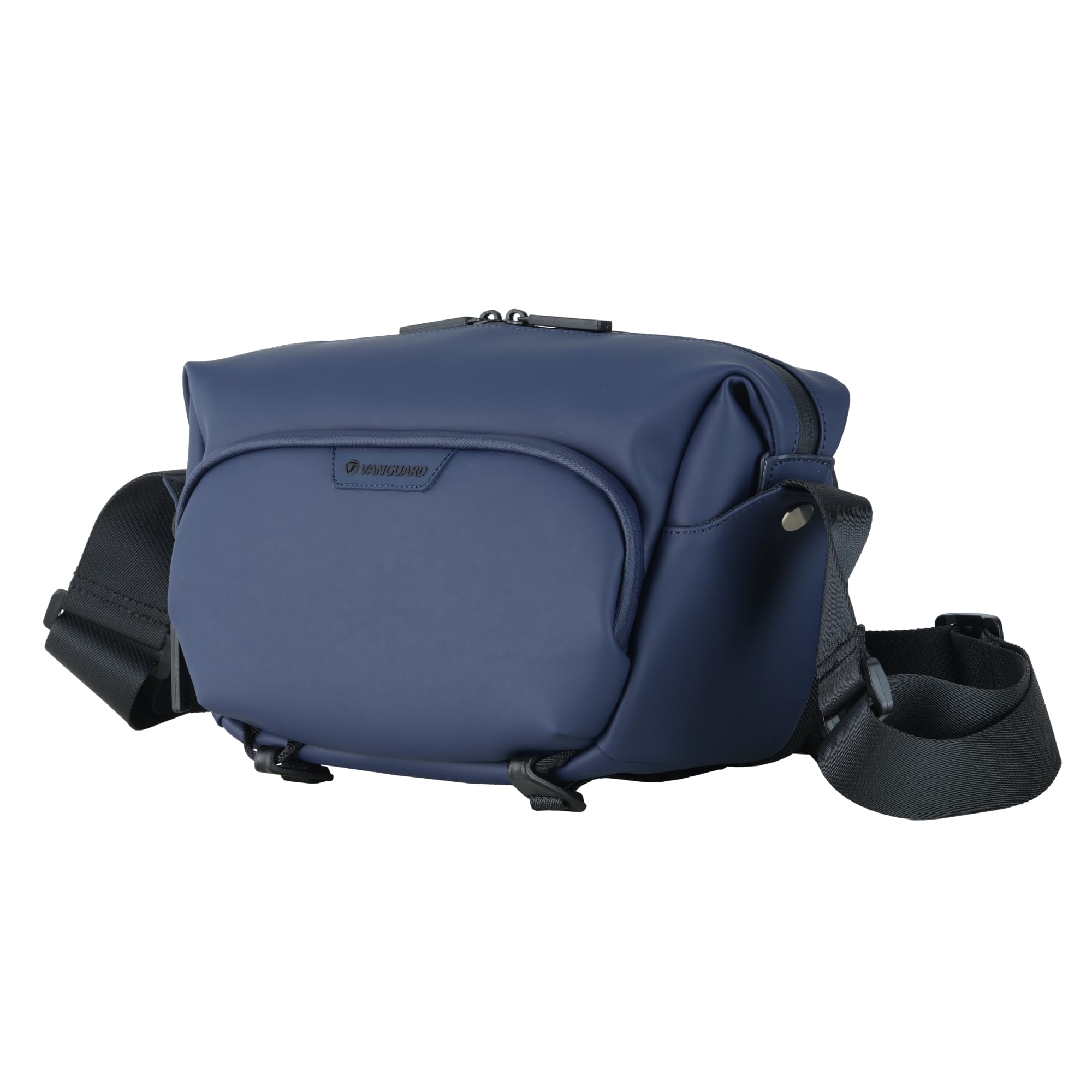 Vanguard VEO Lite S4L Camera &amp; Everyday Shoulder Bag (Navy) – Fits Mirrorless Camera + 1–2 Lenses, 8.3" Tablet Sleeve, Removable Dividers, Easy-Clean Water-Resistant Design