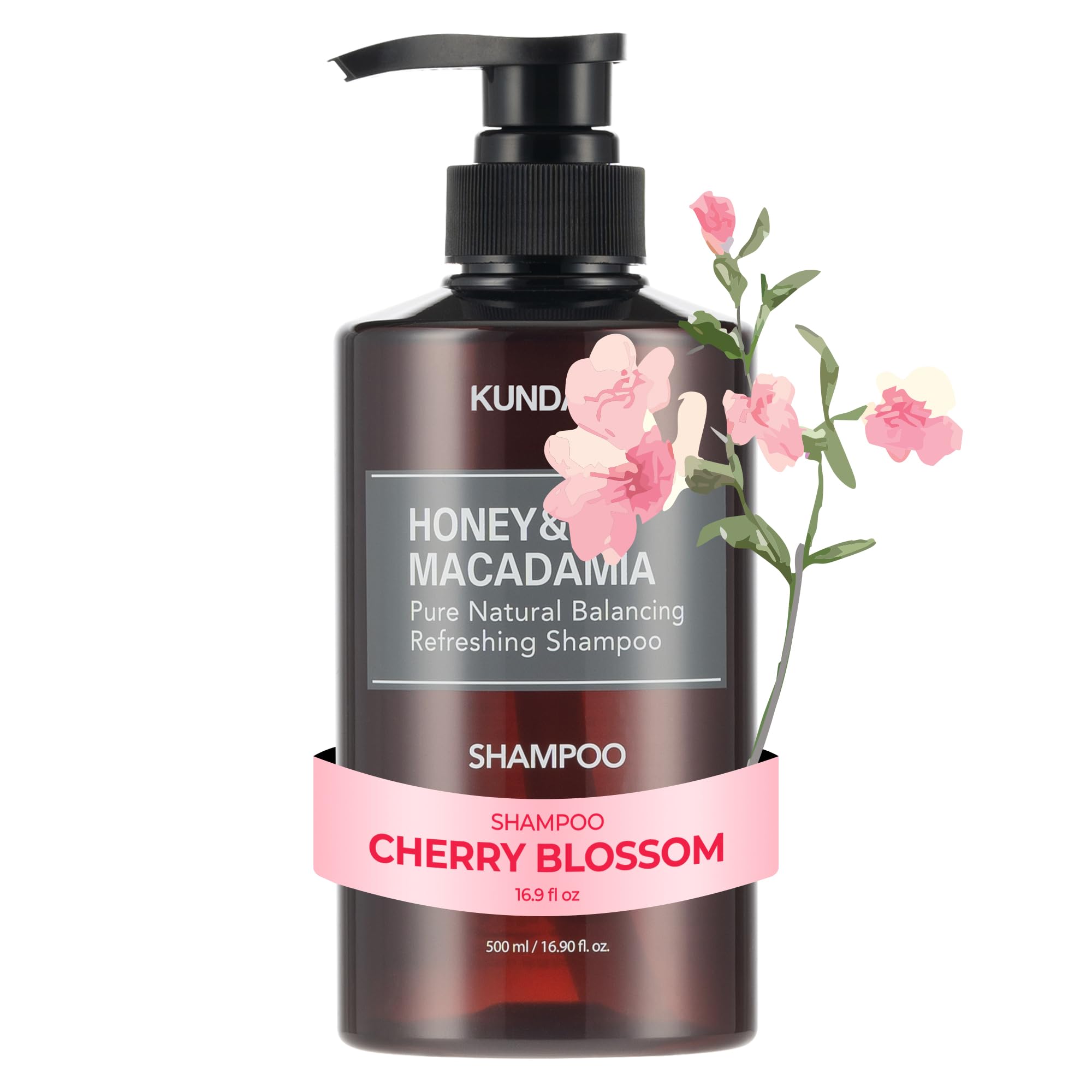 Kundal, Honey & Macadamia, Shampoo, Cherry Blossom, 16.90 fl oz (500 ml)