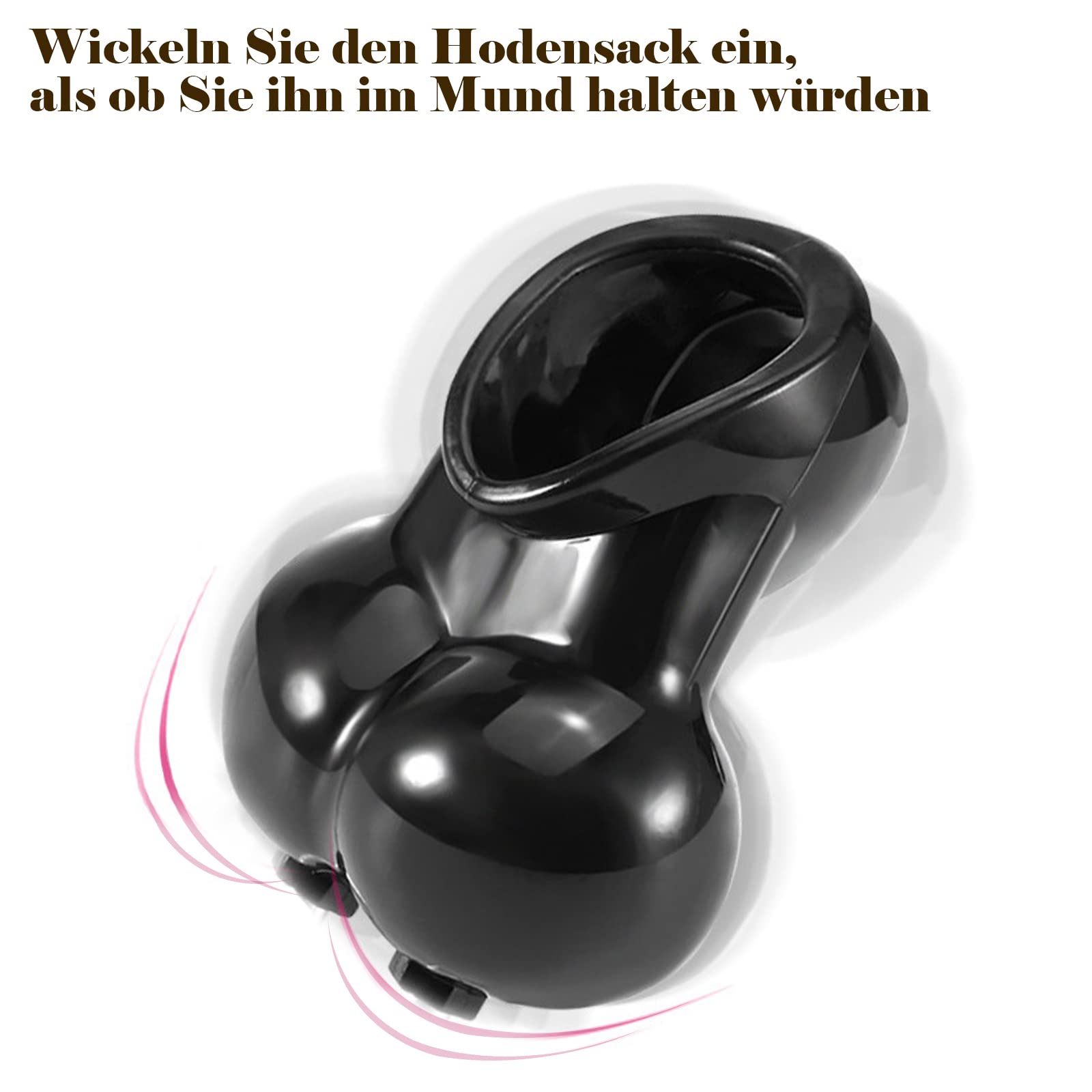 Bague De Pénis BDSM Silicone - Jouet Bondage SM Pour Hommes, Taille Grand, Sans Marque