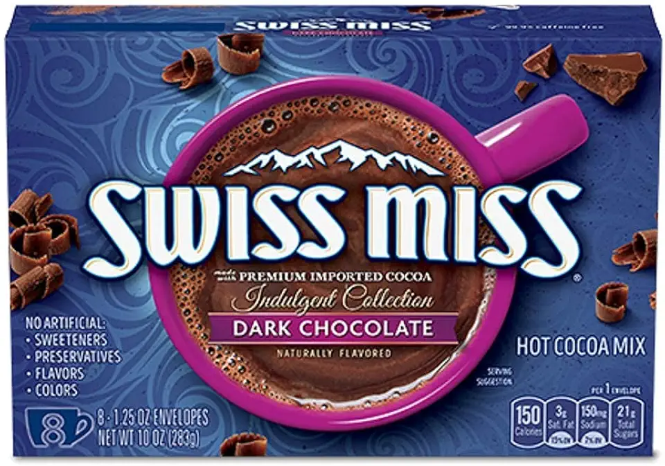 Swiss Miss - Dark Chocolate Quente - Suíço - Amargo - Em Pó - Importado EUA