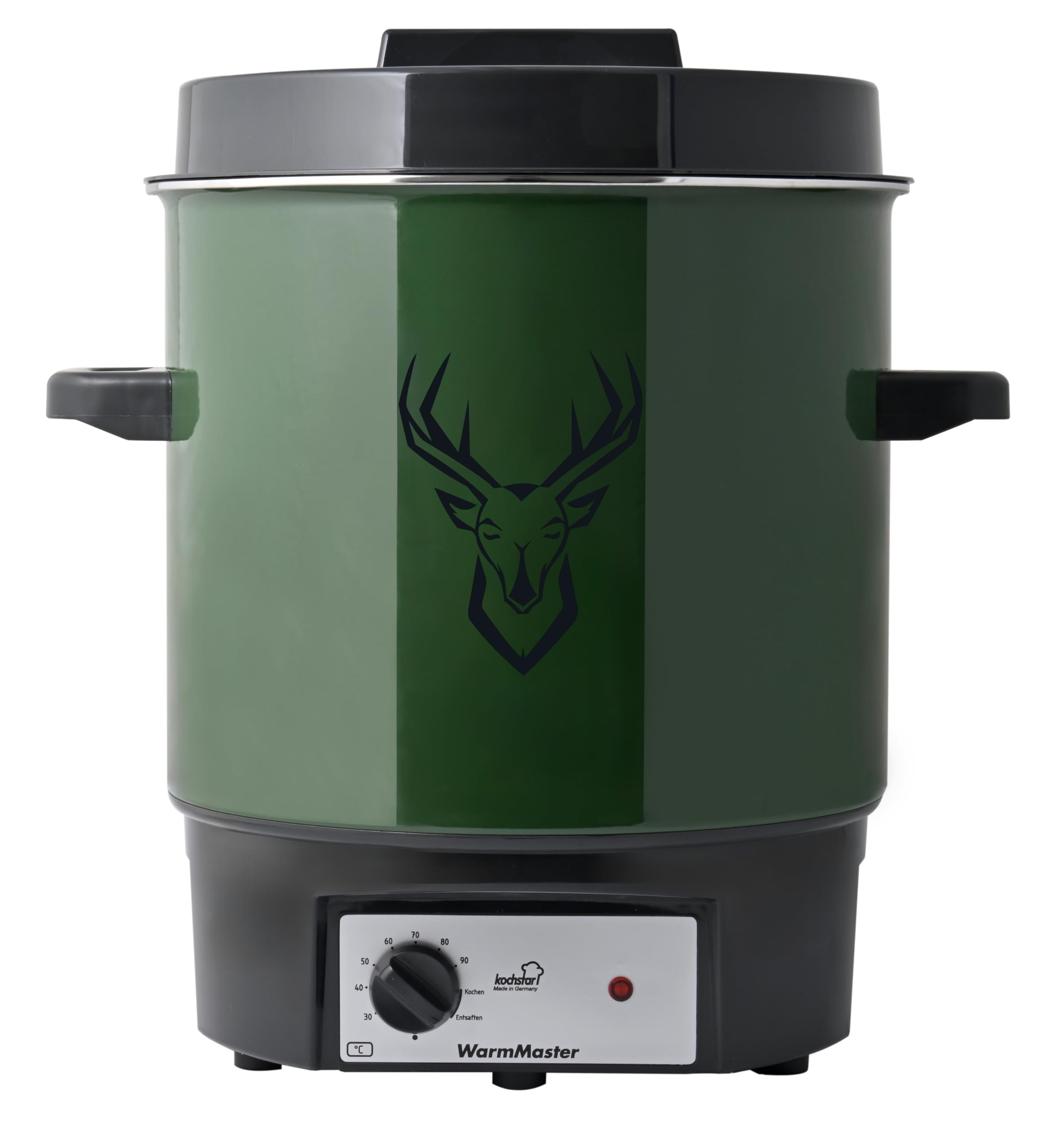 KOCHSTAR K99125035, Stérilisateur de bocaux électrique, Thermostat, 27 litres, Acier Emaillé, Décor Cerf