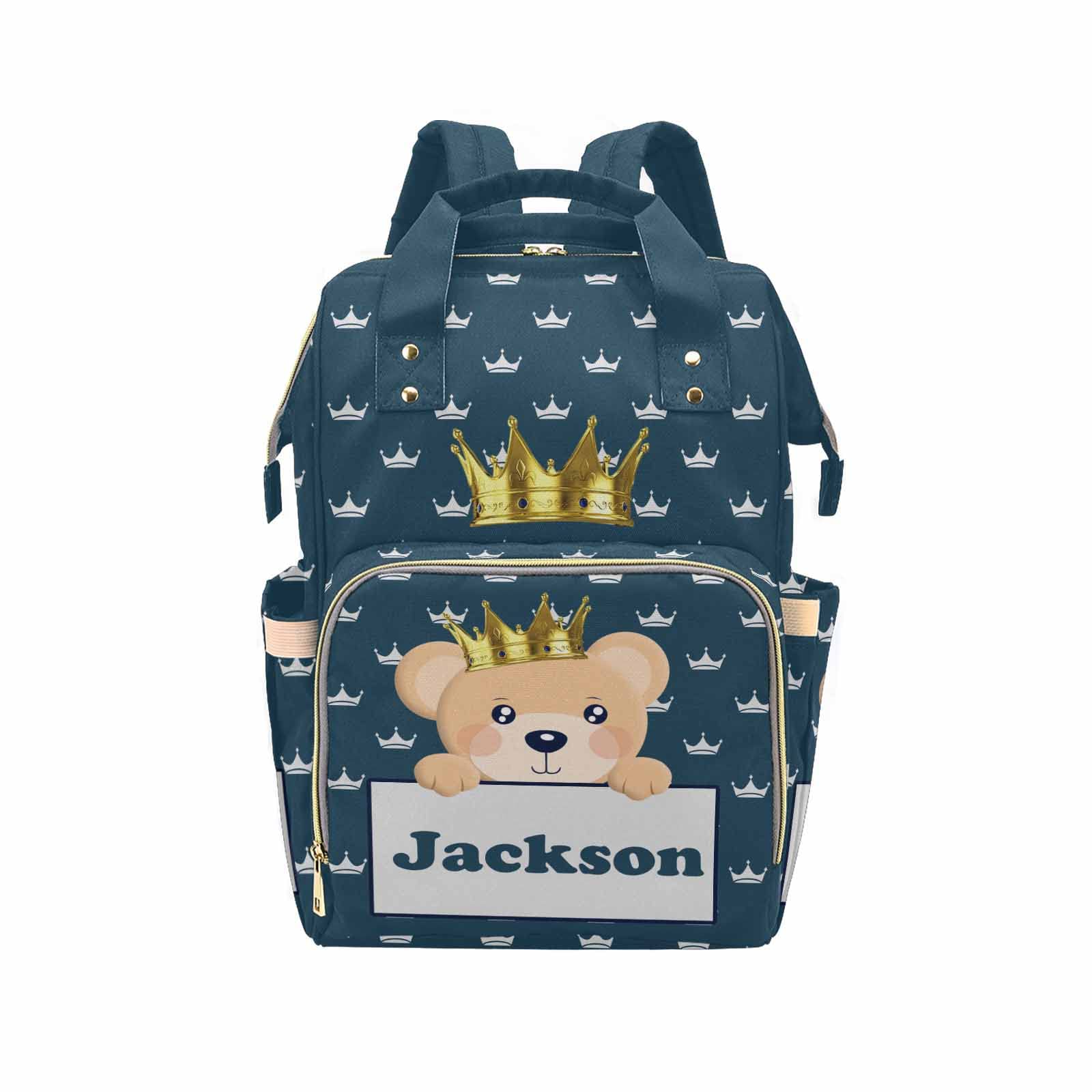 Newcos Custom Baby Diaper Bag with Name, Customized Nursing Mommy Backpack with Large Capacity for Women