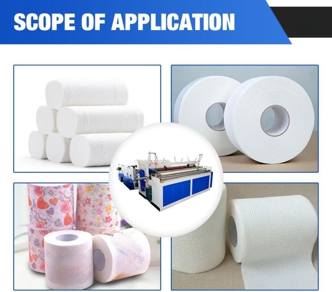 Industrial Tissue Paper Machine Production Line System for Roll Paper and Napkin Manufacturing Automatic Rewinding Cutting Equipment for Factory Use Customizable Options Available