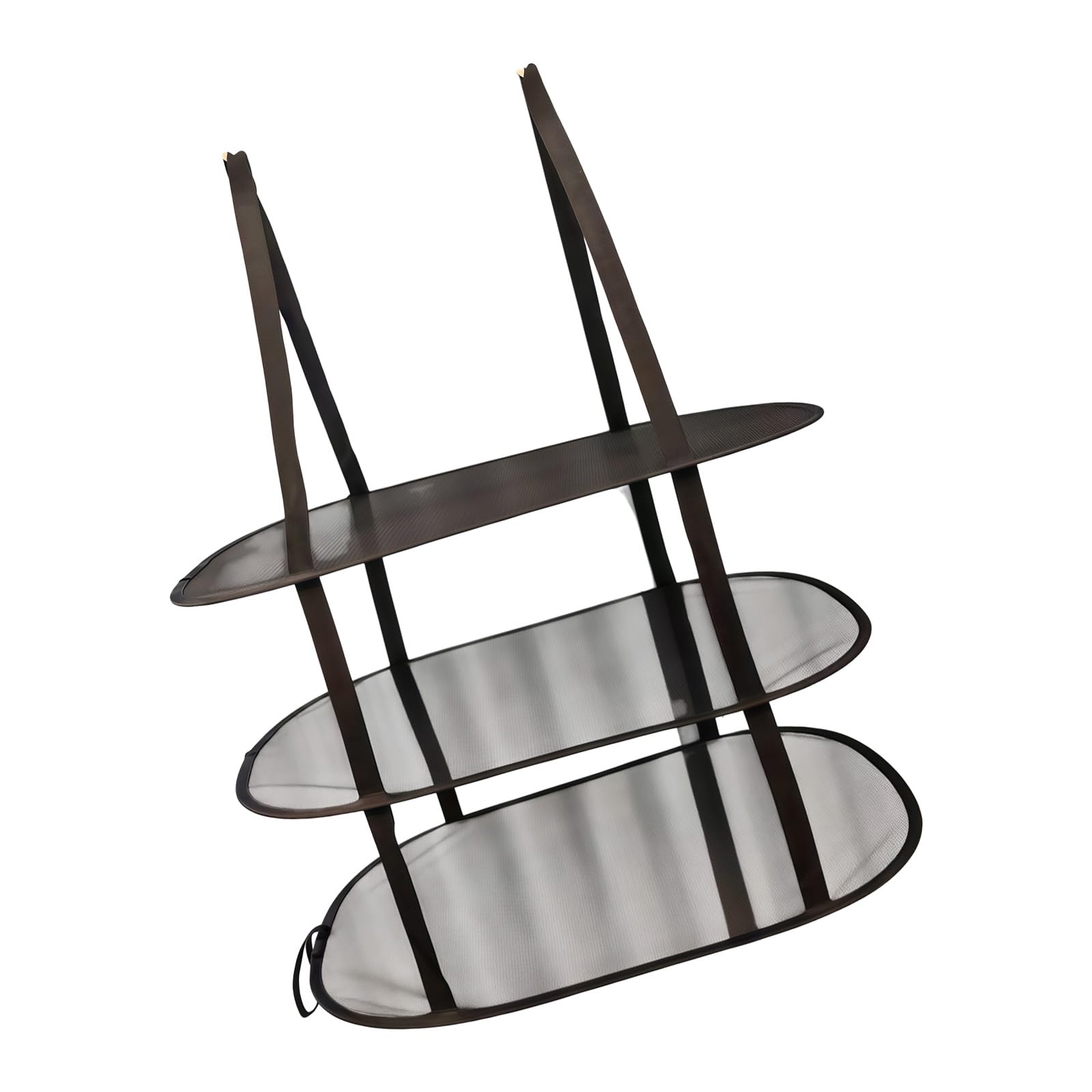 LUCKGONI 3 Tiers Foldable Laundry Drying Rack With Meshed Fabric For Clothes Toy And Kitchen Items Space Saving Design