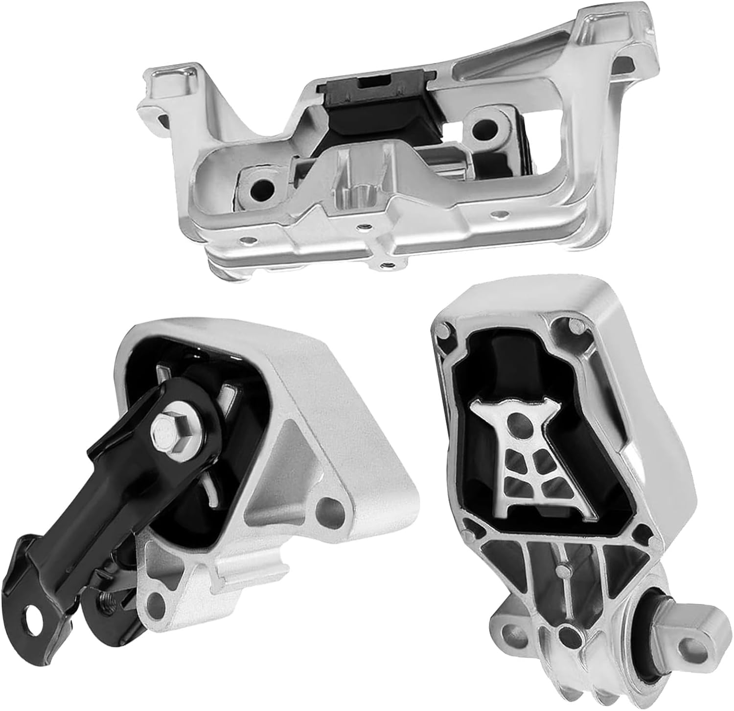 3Pcs Engine Motor Transmission Mount Kit Replacement for 2013-2017 for Mercedes-Benz B250, CLA250, CLA45, GLA250 2.0L Auto Trans Peplace# A4049, A4050, A4076
