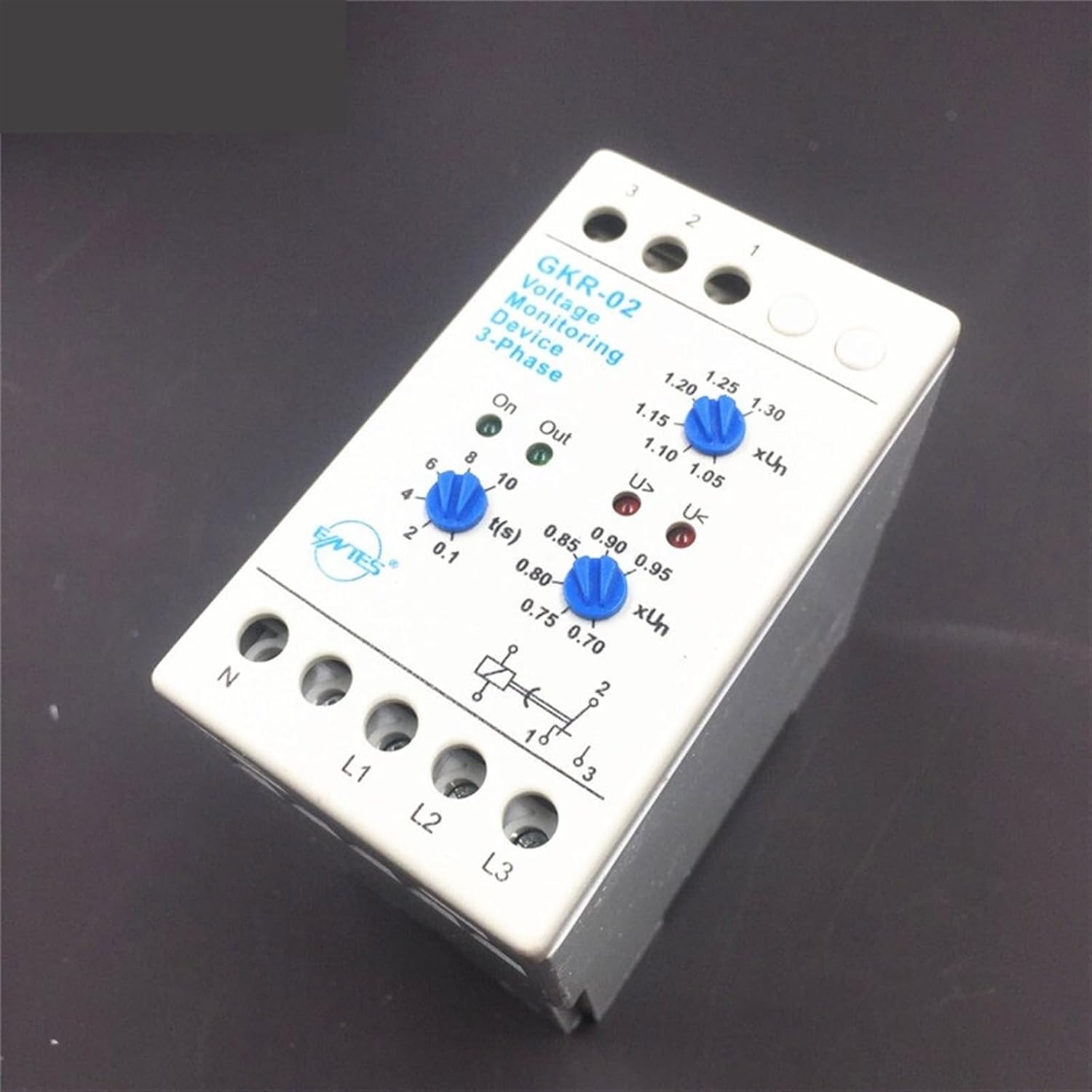GKR-02 Voltage Monitoring Device Relay Phase Failure and Phase-Sequence Protection for Motor Din Rail