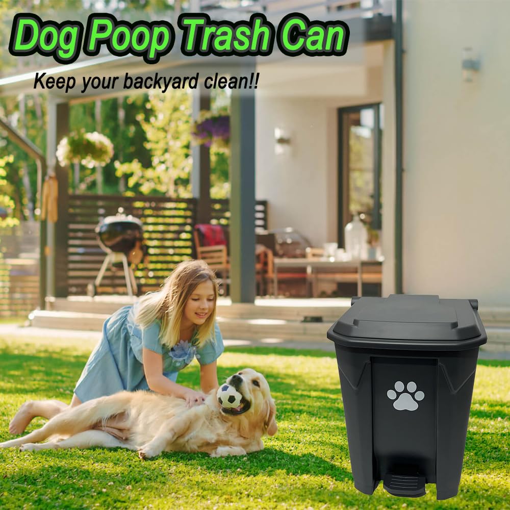 Dog Poop Trash Can - Outdoor Waste Station with Bags -6 Dog Poop Trash Can - Outdoor Waste Station with Bags -6