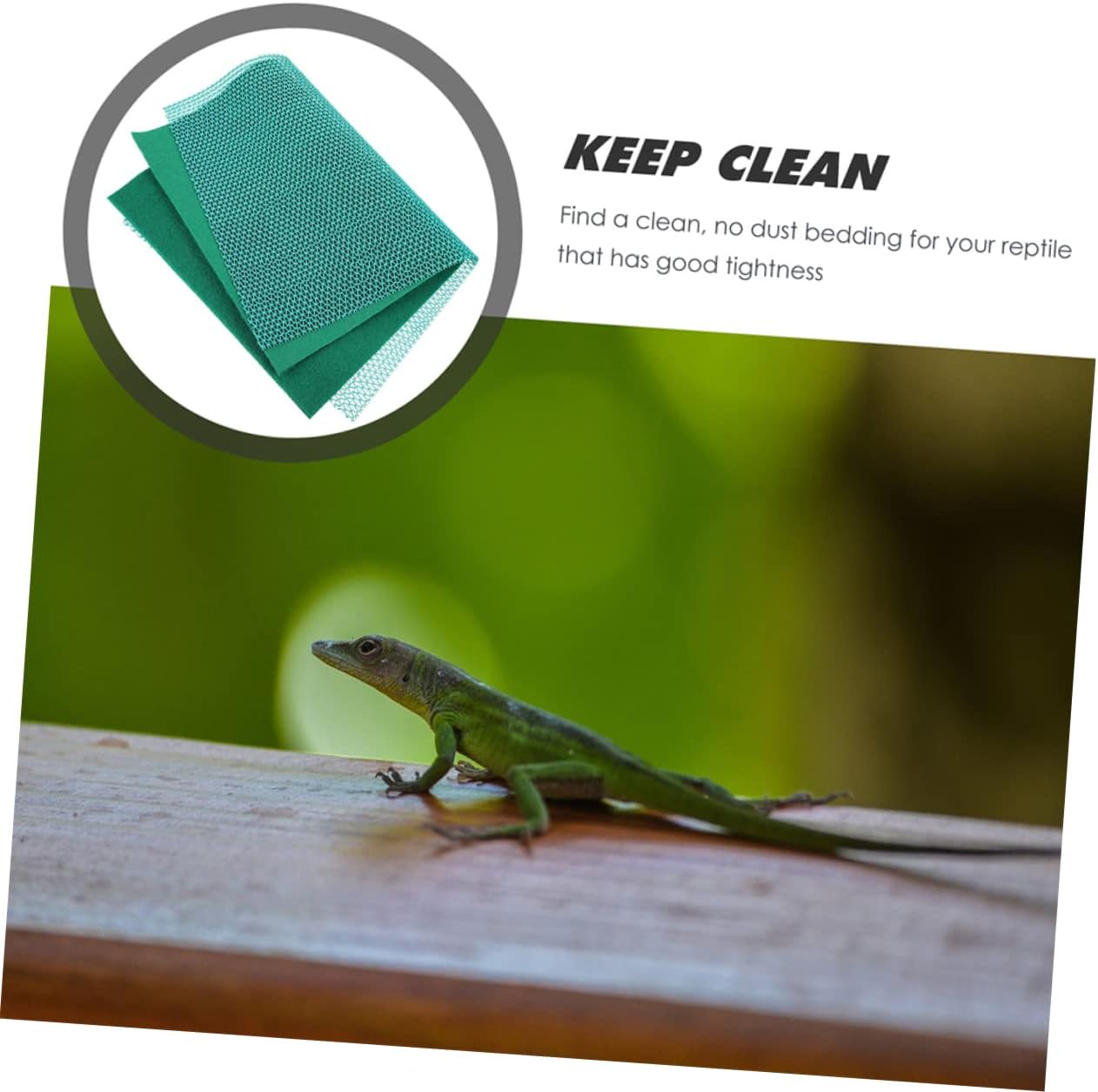 Toddmomy Reptile Carpet Liner for Pet Cage Sturdy and Waterproof Substrate for Tortoise Lizard and Snake Easy to