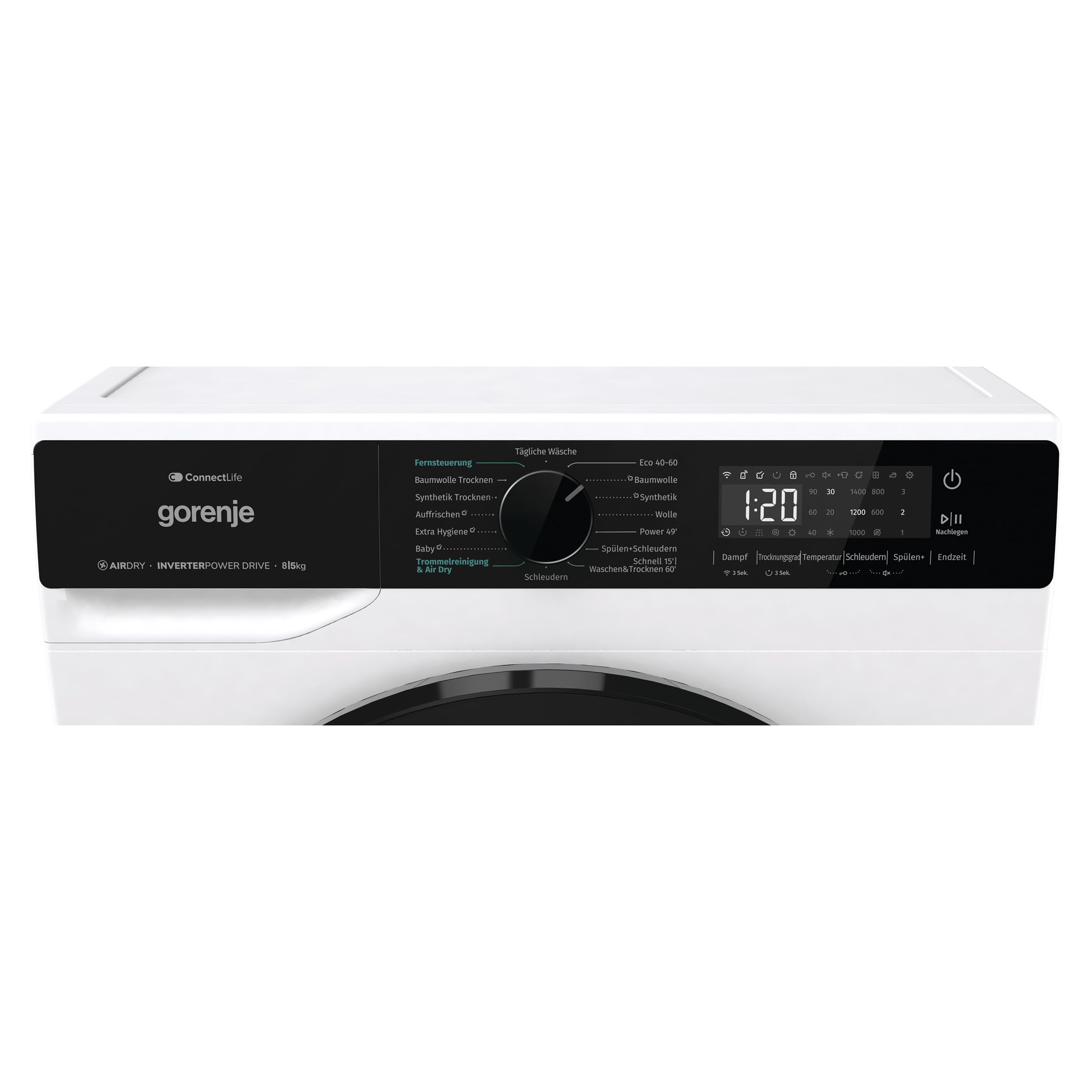 Gorenje WD2PA854ADW Waschtrockner 8kg Waschen 5kg Trocknen 1400 U/min AirDry SterilTub AllergySteam PowerJetwash