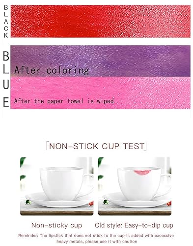 Miniatura 3 de Go Ho Lápiz labial Blue Magic, lápiz labial que cambia de color, brillo labial brillante, lápiz labial rosa, brillo labial hidratante de larga