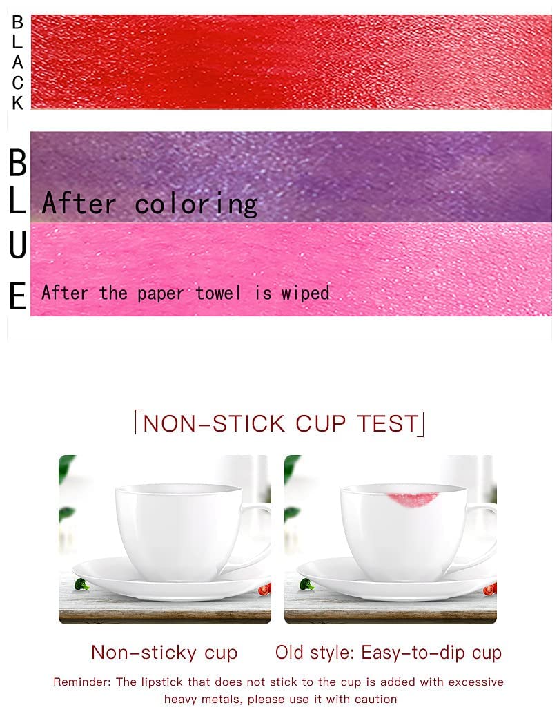 Lápiz labial mágico que cambia de color negro, brillo natural para manchas de labios, bálsamo labial hidratante de larga duración Labiales Magicos nutritivo para mujeres (negro rosa cambiante 3