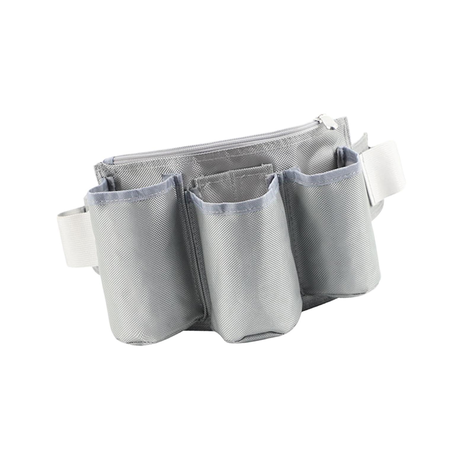 Tool Pouch Waist Belt Bag Sturdy For Housekeeping Gardening Maintenance Tool Grey-image-8