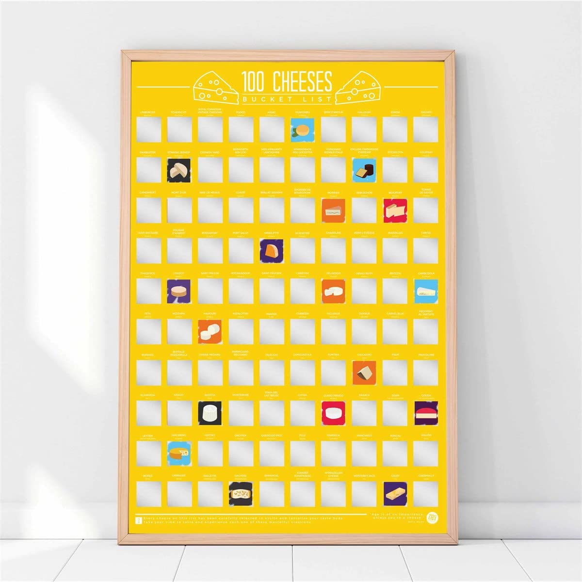Gift Republic Multi Gr630018 Scratch Off Bucket List Cheeses