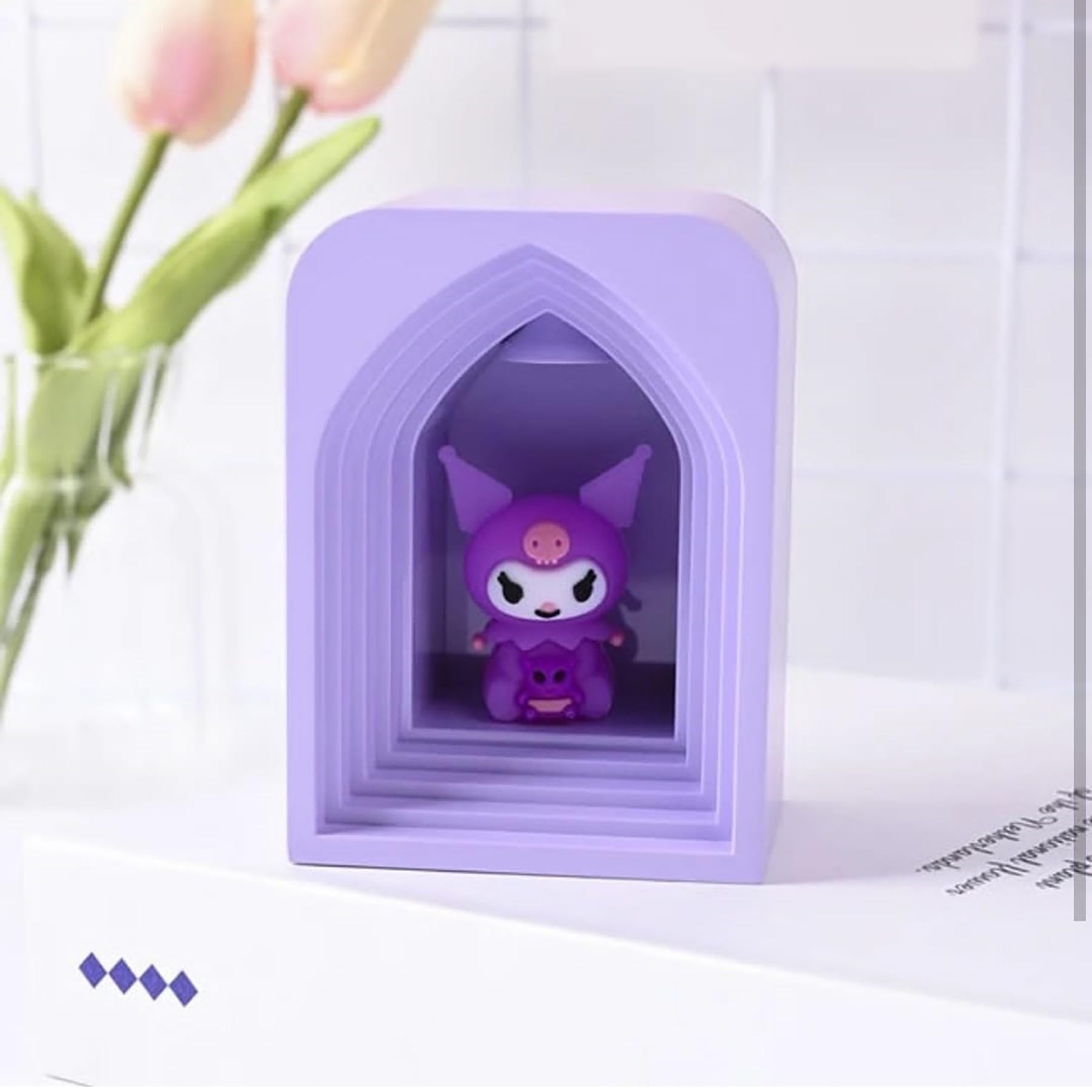 Delightful Decor Dome Lamp with cat (Kurumi) Shaped figuer Inside it Kids lamp Disk lamp Cute lamp
